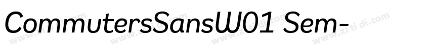 CommutersSansW01 Sem字体转换